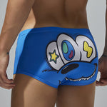 2 Pack Men's Cartoon Print Low-Rise Trunks – Seamless & Lightweight Fit