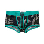 2 Pack Men's Camouflage Print Mesh Supportive Fit Touch-Free Soft-Touch Trunks