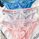 2 Pack Sexy Hollow Out Mesh Briefs for Men