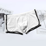 Men’s Letter Trim Applique Cotton Trunks