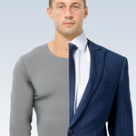 Men's Seamless Double-sided Round Neck Thermal Underwear Set
