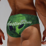Men's Bold Prints Sporty Cut Anti-Chafing UV Protection Swim Briefs