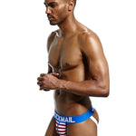 2 Pack Men's Lightweight & Airy Comfy Waistband Stretch Silky Touch Jockstraps