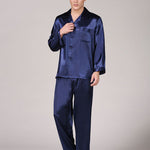 Men's Classic Satin Pajama Set Sleepwear