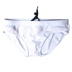 Sports Men's Striped Drawstring Swim Briefs