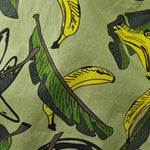 2 Pack Men's Banana Print Cotton Lounge Shorts with Button Fly