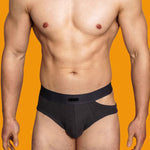 2 Pack Men's Low-Rise Sexy Side-Opening Briefs