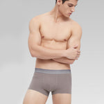 3 Pack Men's Breathable Threaded Fabric Ball Pouch Trunks