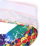 4 Pack Men's Playful-Rainbow Print U-Pouch Thongs