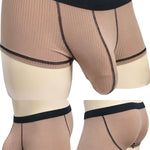 3 Pack Men's Ultra-Thin Cooling Large Supportive Pouch Breathable Low-Rise Trunks