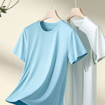 Men's Double-Faced Modal Crewneck Base Layer Casual Ultra-Soft Tagless T-Shirt