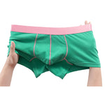 2 Pack Men's Breathable Cotton Seamless Comfort  Skin-Friendly Trunks