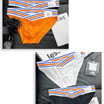 2-pack Men's Striped V-waist High-cut Briefs