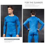 Men's Moisture-Wicking Lining No-Roll Waistband Full Coverage Activewear Tops & Tights