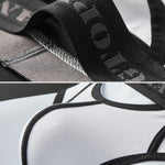 Men’s Spliced Lines U Convex Pouch Cotton Briefs