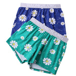 2 Pack Men's Pure Cotton Shape-Retaining Trendy Prints Mid-Rise Boxers Shorts