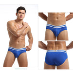 3 Pack Men's Comfortable Sporty Breathable Low-Waist Sexy Briefs