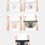 3 Pack Men's Lightweight Ice Silk Cooling & Breathable Briefs
