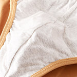 4 Pack Men's Solid Color Cotton Low-Rise Seamless Comfort Briefs