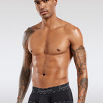 Men's Threaded Fabric Pouch Trunks With Fly