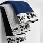4 Pack Men's 10A Antibacterial Cotton Trunks with Oyster Massage Pouch