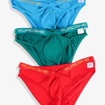 3 Pack Men's Low-Rise Sexy Hollow-Out Bikinis
