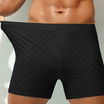 2 Pack Men's Workout Ready Built to Prevent Chafing Ice Silk Boxer Briefs