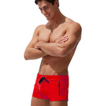 Men's Zippered Pocket Design Moisture-Wicking Swim Shorts & Trunks