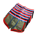 3 Pack Men's Solid Color Mid-Rise Breathable Antibacterial Sporty Cut Trunks