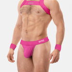 Men's Sporty Cut Anti-Chafing Stretch Fit Shoulder Strap & Underwear
