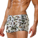 Men's Bold Prints Quick-Dry Fabric Seamless Comfort Swim Shorts & Trunks