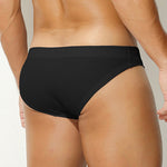 2 Pack Men's Premium Comfortable Fabric Low-Rise U-Shaped Briefs