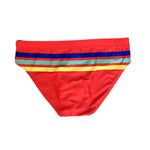 Men's 4-Way Stretch Perfect Fit Colorful Striped Swim Briefs