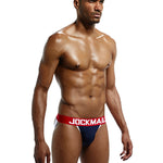 2 Pack Men's Low-Rise Sexy Ice Silk Seamless Comfort Anti-Odor Jockstrap