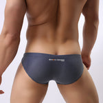 2 Pack Men's Soft-Touch Daily Stretch Solid Color Stay-Put Fit Briefs