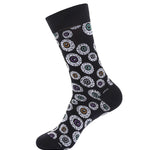 4 Pairs Pumpkin Personality Skeleton Cartoon Trendy Cotton Crew Socks