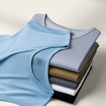 Men's Vests Undershirts with Ultimate Soft Short Sleeve Vests