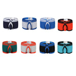 2 Pack Men's Large Pouch Back Opening Sexy Trunks
