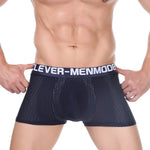 2 Pack Men's Breathable Mesh Supportive Fit Seamless Trunks