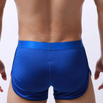 3 Pack Men's Mid Waist Breathable Mesh Home Aloha Boxers