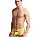 2 Pack Men's Premium Soft Cotton Breathable Pouch Solid Color Supportive Trunks