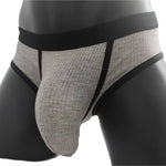 3 Pack Men's Seamless Comfort Large Supportive Pouch Sexy Low-Rise Briefs