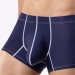 3 Pack Men's Large Pouch Contrast Binding Trunks
