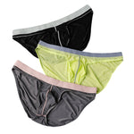 3 Pack Men's Cooling Airflow Second-Skin Feel Ice Silk Touch Briefs
