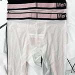 Men's Ice Silk Semi-Transparent Sexy Fitness Pants