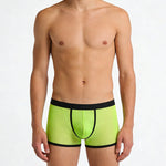 3 Pack Men's Semi-Sheer High-Stretch Skin-Friendly Mesh Breathable Trunks