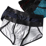 3 Pack Men's Low Rise High Cut Ice Silk Cooling Breathable Lightweight Quick Dry Briefs