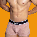 3 Pack Men's Lace Mesh Quick-Drying Breathable Solid Color Trunks