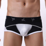 3 Pack Men's Nylon Mesh Breathable U-Pouch Trunks