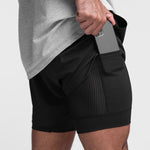 Men's Quick Dry Athletic Shorts With Phone Pockets